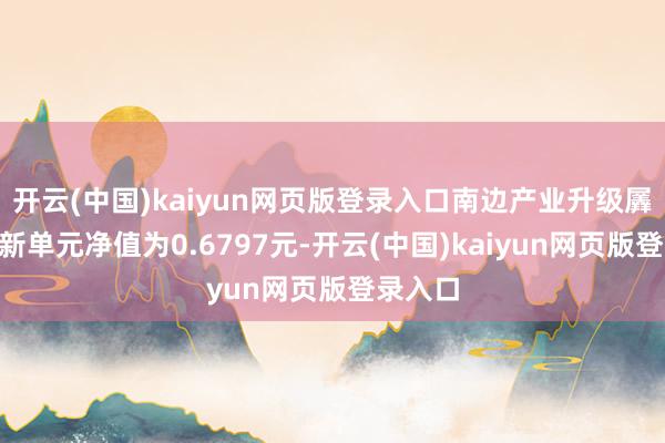 开云(中国)kaiyun网页版登录入口南边产业升级羼杂A最新单元净值为0.6797元-开云(中国)kaiyun网页版登录入口