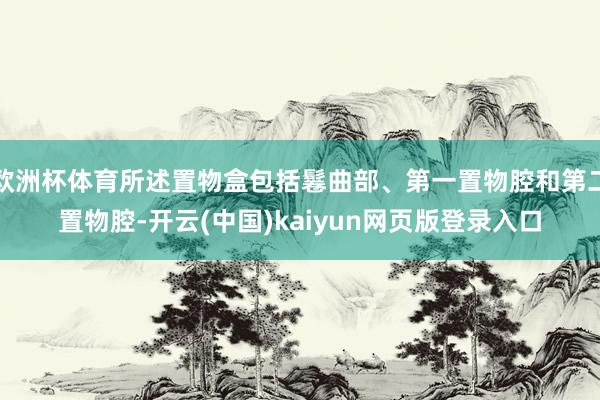 欧洲杯体育所述置物盒包括鬈曲部、第一置物腔和第二置物腔-开云(中国)kaiyun网页版登录入口