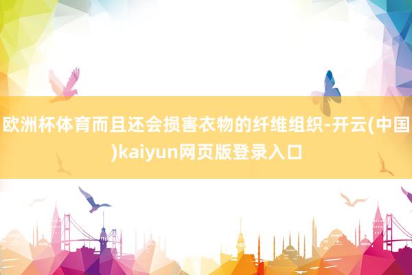 欧洲杯体育而且还会损害衣物的纤维组织-开云(中国)kaiyun网页版登录入口